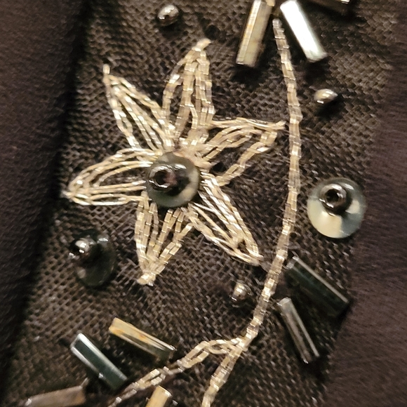 Like new, Michaelangelo Formal Black Dress, Size 10 - Picture 3 of 7